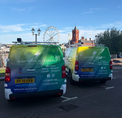 Lightwork Electrical van – serving South Wales