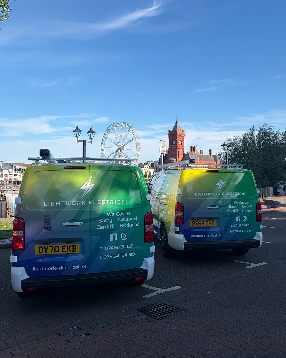 Lightwork Electrical van – serving South Wales
