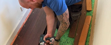 Electrician completing a full or partial rewire