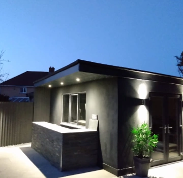Outdoor lighting installation service in South Wales