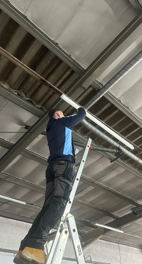 Lightwork Electrical engineer working on site